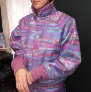 VTG 80's Rio Grande Print Lined Full Zip Jacket